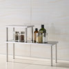 Cook N Home 2-Tier Counter Storage Shelf, Stainless Steel