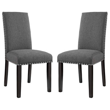 Parcel Dining Side Chair Set of 2, Gray