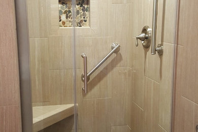 Example of a beach style bathroom design in Richmond