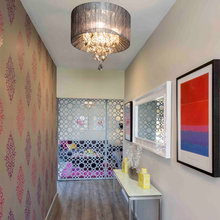 Hallway ideas and bright colours
