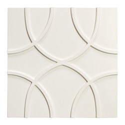Studio Moderne Paramount Pattern Decorative Field in Coconut Matte - Tile
