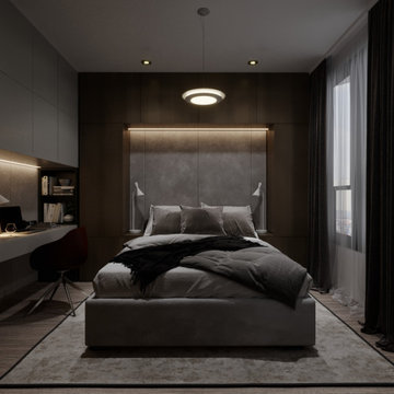 MODERN BEDROOM INTERIOR FOR A YOUNG COUPLE