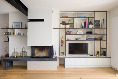 Exemple d'un salon scandinave.