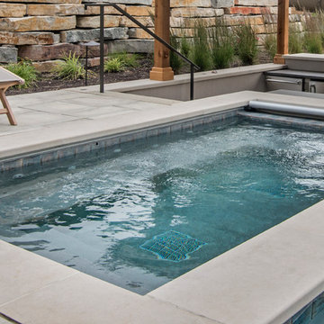 Barrington Hills Swimming Pool, Hot Tub, Sunken Bar and Slide