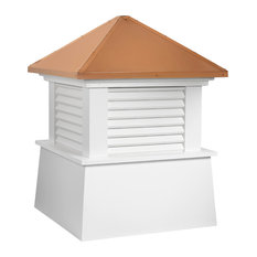 Manchester Vinyl Cupola With Copper Roof, 18"x22"