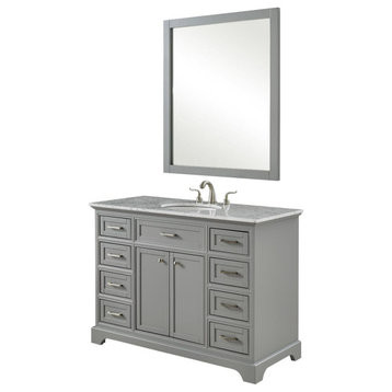 48" Single Bathroom Vanity Set, Light Grey