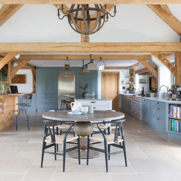 Contemporary Green Oak Kitchen & Interiors | Surrey