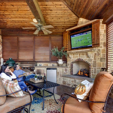 "Outdoor Patio Living" Plantation Shutter applications