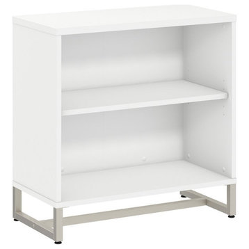 Method 2 Shelf Bookcase Cabinet in White - Engineered Wood