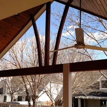 Brushy Creek, TX, covered patio with all the trimmings under one roof!