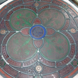 Completed Restoration of Panel on workbench - Artwork