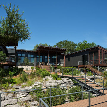 Midcentury Modern Lake House Kingsland