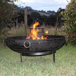 Fire Pits or Fire Bowls. Genuine Old Indian Kadhai or Cooking Pot - Fire Pits