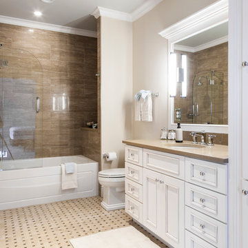 Aurora White Bath cabinetry