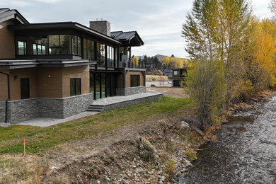 Inspiration for a modern exterior home remodel in Boise