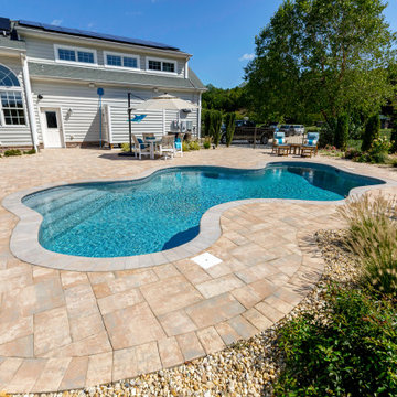 Freeform Country Side Pool and Patio