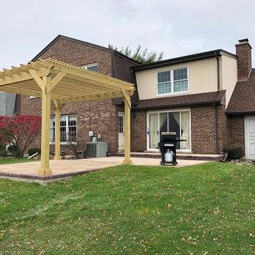 Belgard Paver Patio with Pergola Design in Oakbrook, IL