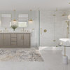 The Arrington Bathroom Vanity, Gray, 72", Double Sink, Freestanding
