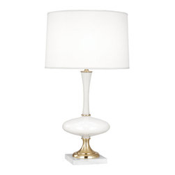 Robert Abbey Raquel Table Lamp, Modern Brass - Table Lamps