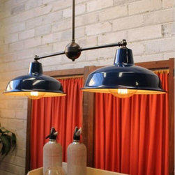 Vintage Enamel Pendant Lights - Pendant Lighting