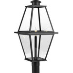 Progress Lighting - Bradshaw 1-Light Outdoor Post Lantern, Black - Stylish and bold. Make an illuminating statement with this fixture. An ideal lighting fixture for your home.