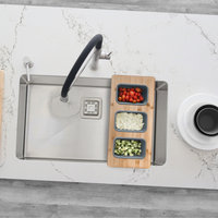 Over The Sink Serving Board With 3 Containers A-910