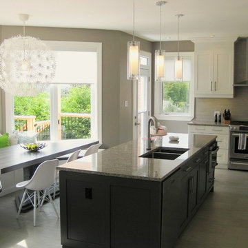 Family-Friendly Modern Great Room & Kitchen