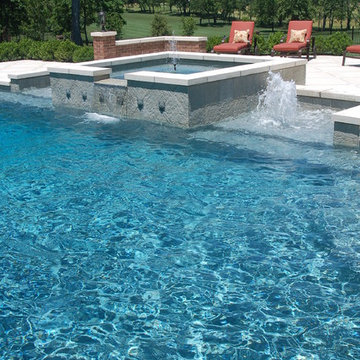 pool house and feature pool