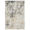 Nourison Trance Trc01 Organic and Abstract Rug, Ivory and Multi, 6'6"x9'6"