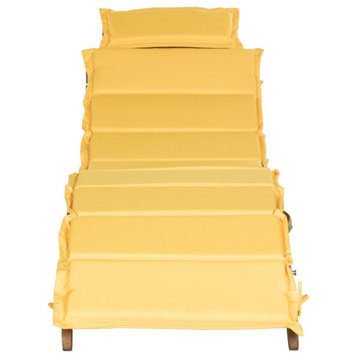 Safavieh Outdoor Pacifica 3 Piece Lounge Set Natural/Yellow