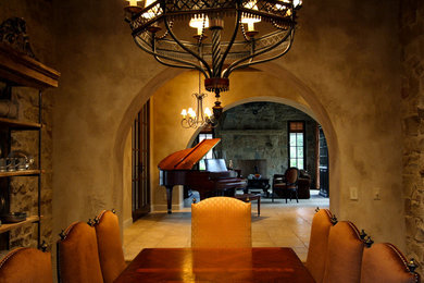 Tuscan home design photo in Orange County