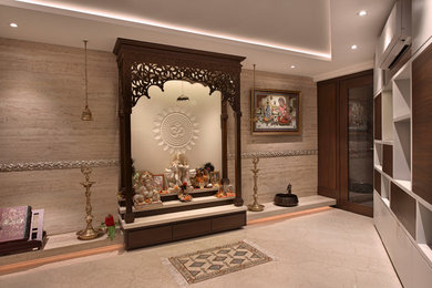 Inspiration for a family room in Mumbai.