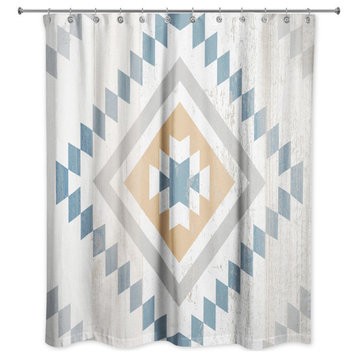 Southwest Diamond Pattern 71x74 Shower Curtain