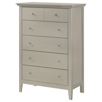 Hammond Silver Champagne 5 Drawer Chest of Drawers