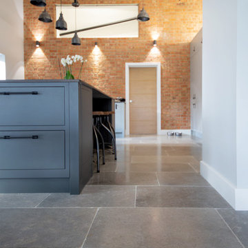Industrial Barn: Farrow Grey Tumbled Limestone