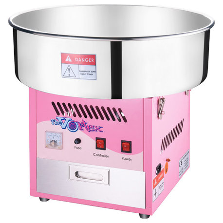 Cotton Candy Machine 1000W Vortex Floss Maker With Stainless-Steel Pan