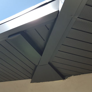 Cladding-Soffits, Fascia, Beams. Box Gutter "Tall" Glendale Ca.