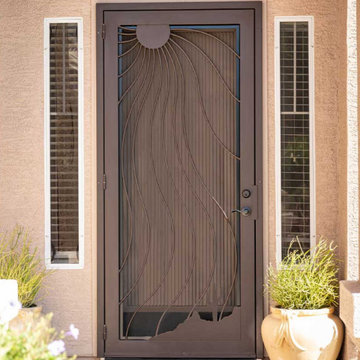 Desert Sunray Iron Security Door Signature