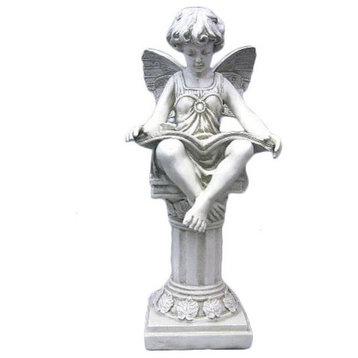 Reading Fairy 20 Garden Angel Statue