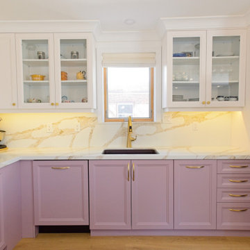 East York Bungalow Dark Lilac Custom Home