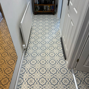 The hall at Aller fitted with Charisma Augusta Vinyl - Somerset