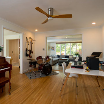 The living room double as music room
