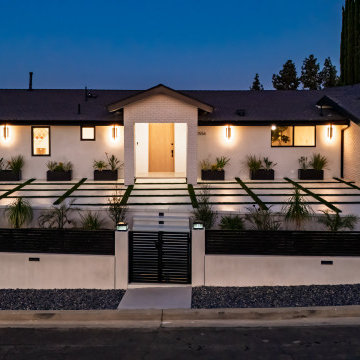 Night Elevation from Across the Street with Gate Closed