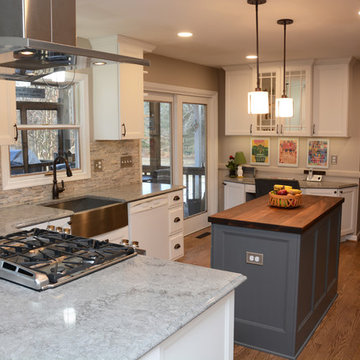 Ellicott City, MD White and Gray Kitchen Remodel