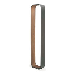 Pablo Designs Graphite Walnut Contour Floor Lamp - Floor Lamps