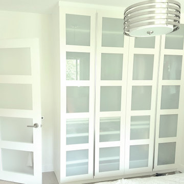 Custom Glass-Panel Closet System – Upper Lonsdale Renovation