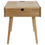 Yu Shan Co USA Ltd - American Trails Freedom Nightstand/End Table, USB Ports, Solid American Oak - Designed for those who value tradition, liberty, and fully charged batteries: Our Freedom Nightstand/End Table with USB Ports is all about highlighting the timeless beauty of Solid American Red Oak while adapting to the technological needs of today. 4 USB ports are easily bed/sofa side accessible for charging phones, tablets, bluetooth devices, and more. Its spacious drawer smoothly slides in and out to store all of your bed/sofa side essentials. Assembly is simple and easy, just spin the legs into their proper holes, connect the power chord, and you're done. A progressive piece inspired by the timeless crafting of American hardwoods from American Trails.