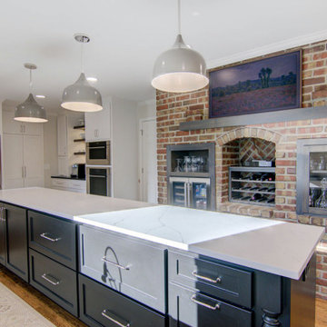 Modern Rustic Farmhouse Kitchen + Mudroom + Bathroom Remodel
