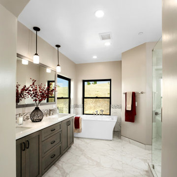 Folsom New construction-second master bathroom design