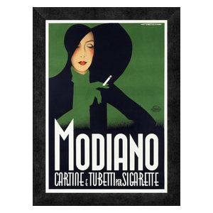 Modiano Vintage Poster by Franz Lenhart Green Print Poster Canvas Art pint